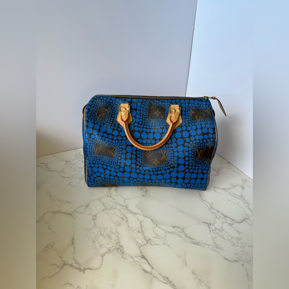Louis Vuitton Yayoi Kusama Speedy 30 Blue - Picture 2 of 16